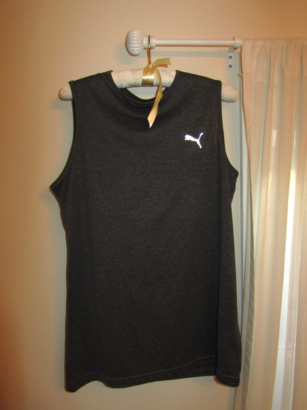 Puma Unisex Dark Gray Sleeveless Muscle Tank